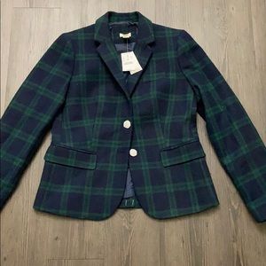 BNWT J.Crew Tartan Plaid Blazer Size 4